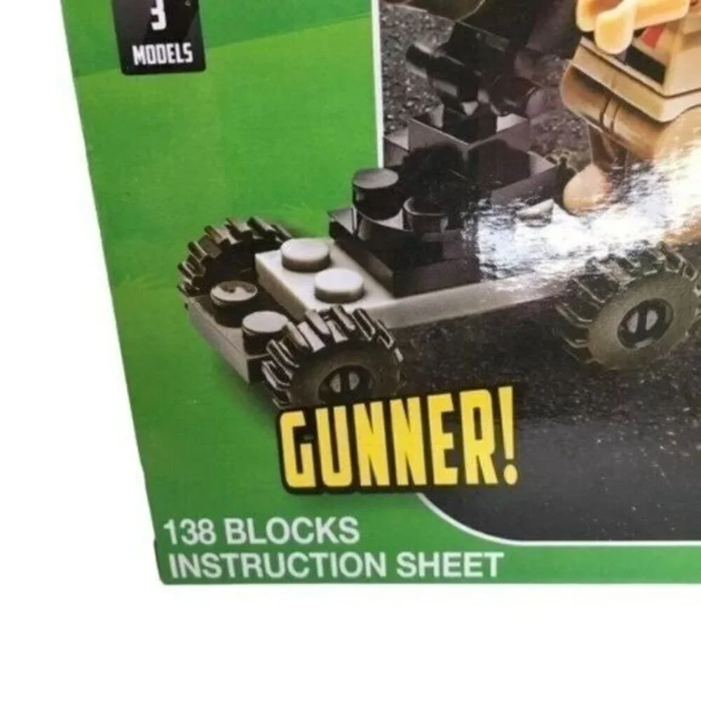 Block Tech Armed Forces Desert Storm Building Blocks Set New